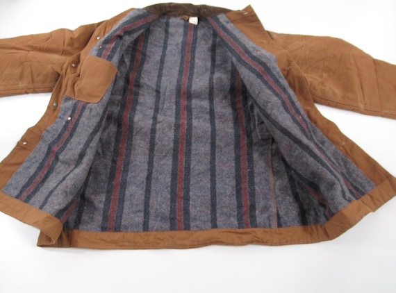 VTG 70s Carhartt Duck Canvas Blanket Lined Chore … - image 3