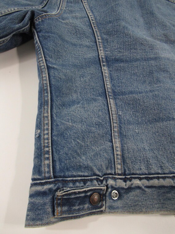 Vintage 70s Levi’s Sherpa Lined Denim Jacket Size… - image 8