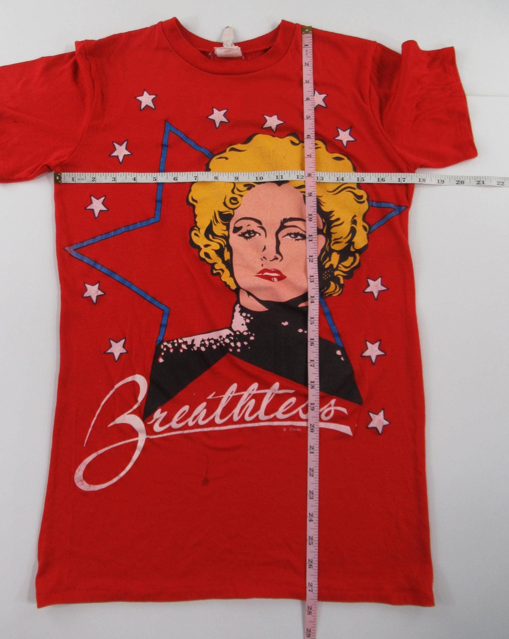 VTG 80s Dick Tracy Disney Madonna Breathless T-shirt Single Stitch