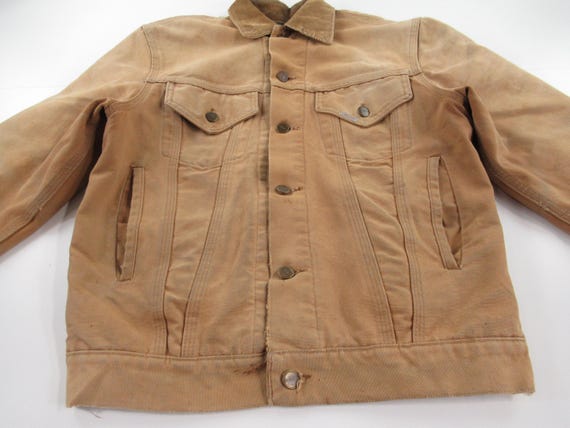 VTG 70s Men's Carhartt Blanket Lined Trucker Jack… - image 6