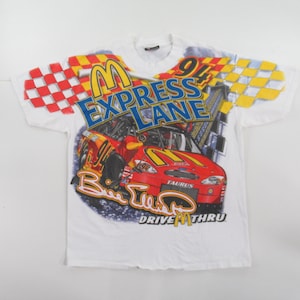 Vintage Y2K NASCAR Bill Elliot x McDonald’s T-Shirt #VT169