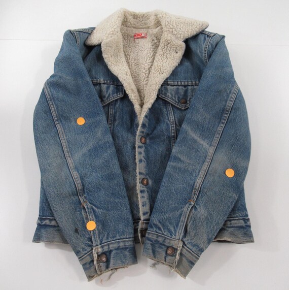 Vintage 70s Levi’s Sherpa Lined Denim Jacket Size… - image 5