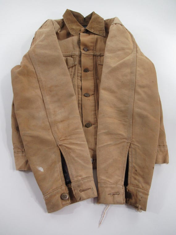 VTG 70s Men's Carhartt Blanket Lined Trucker Jack… - image 5