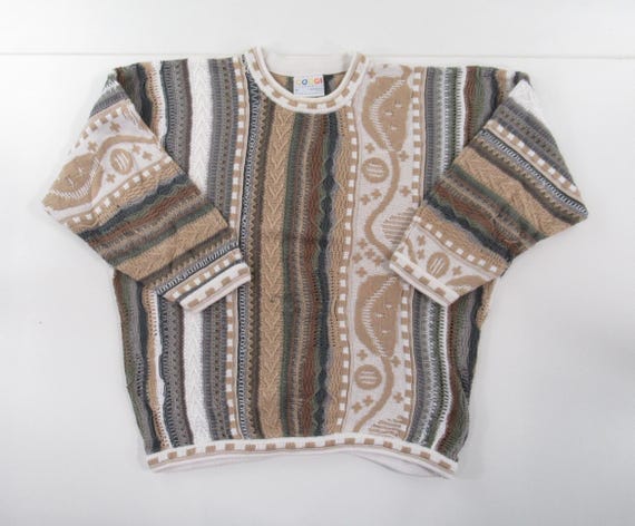 VTG 90s COOGI Multicolor 3D Knit Pullover Sweater Size M COOGI 3D