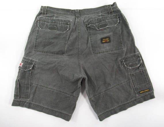 JNCO JEANS Men's Olive Washout Crown Cargo Shorts Tag Size