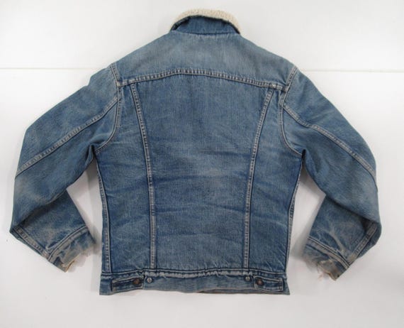 Vintage 70s Levi’s Sherpa Lined Denim Jacket Size… - image 2