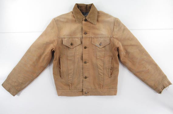 VTG 70s Men's Carhartt Blanket Lined Trucker Jack… - image 1