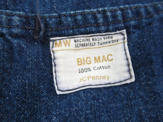 VTG 60S 70S Big Mac Jc Penny Denim Bib Size 38R #VT496 - Etsy