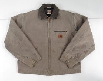 Vintage 2000's Carhartt Detroit Jacket: Blanket Lined, Black, XL