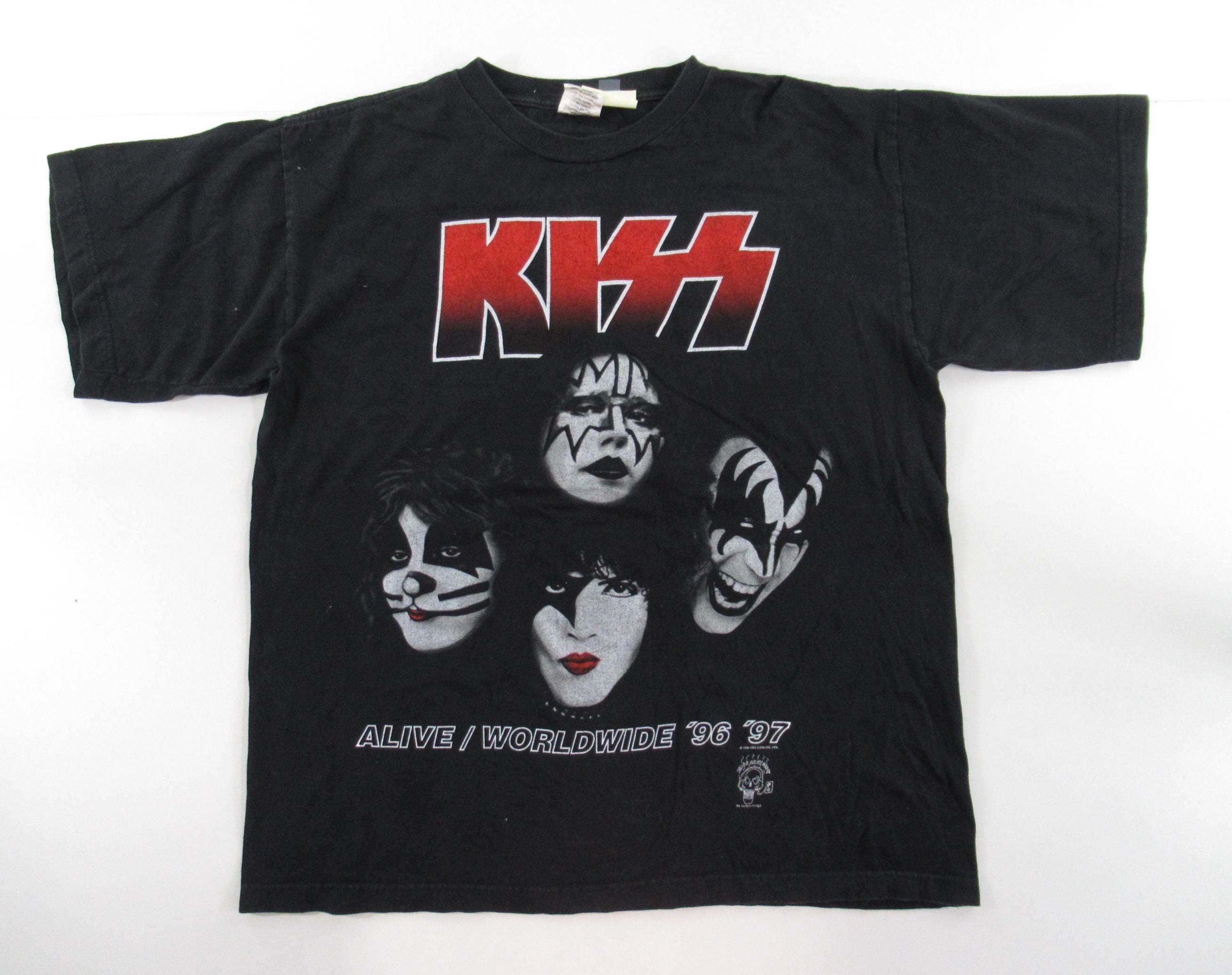 Vintage Kiss Alive Worldwide Shirt CHAMP◇90s/KISS ALIVE WORLDWIDE 