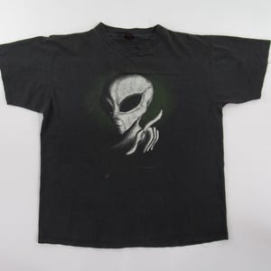 レア90s良フェードFASHION VICTIMエイリアンTシャツUSA製2XL レア90s良フェードFASHION VICTIMエイリアンTシャツUSA製2XL