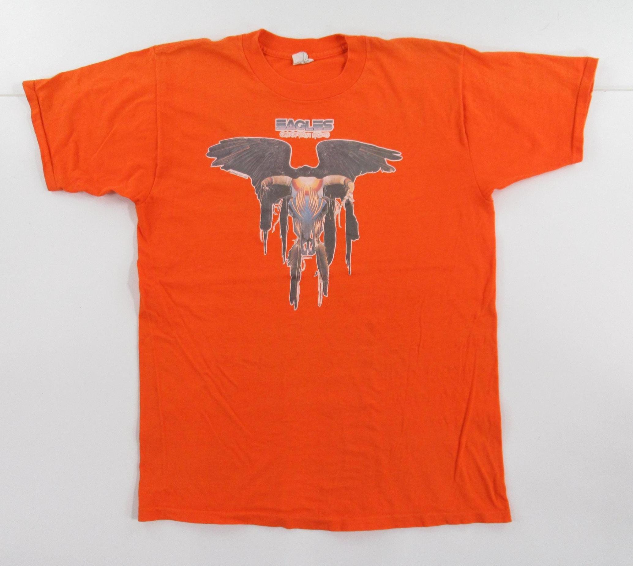 Vintage 70s Eagles One of These Nights Rock Band Shirt Size