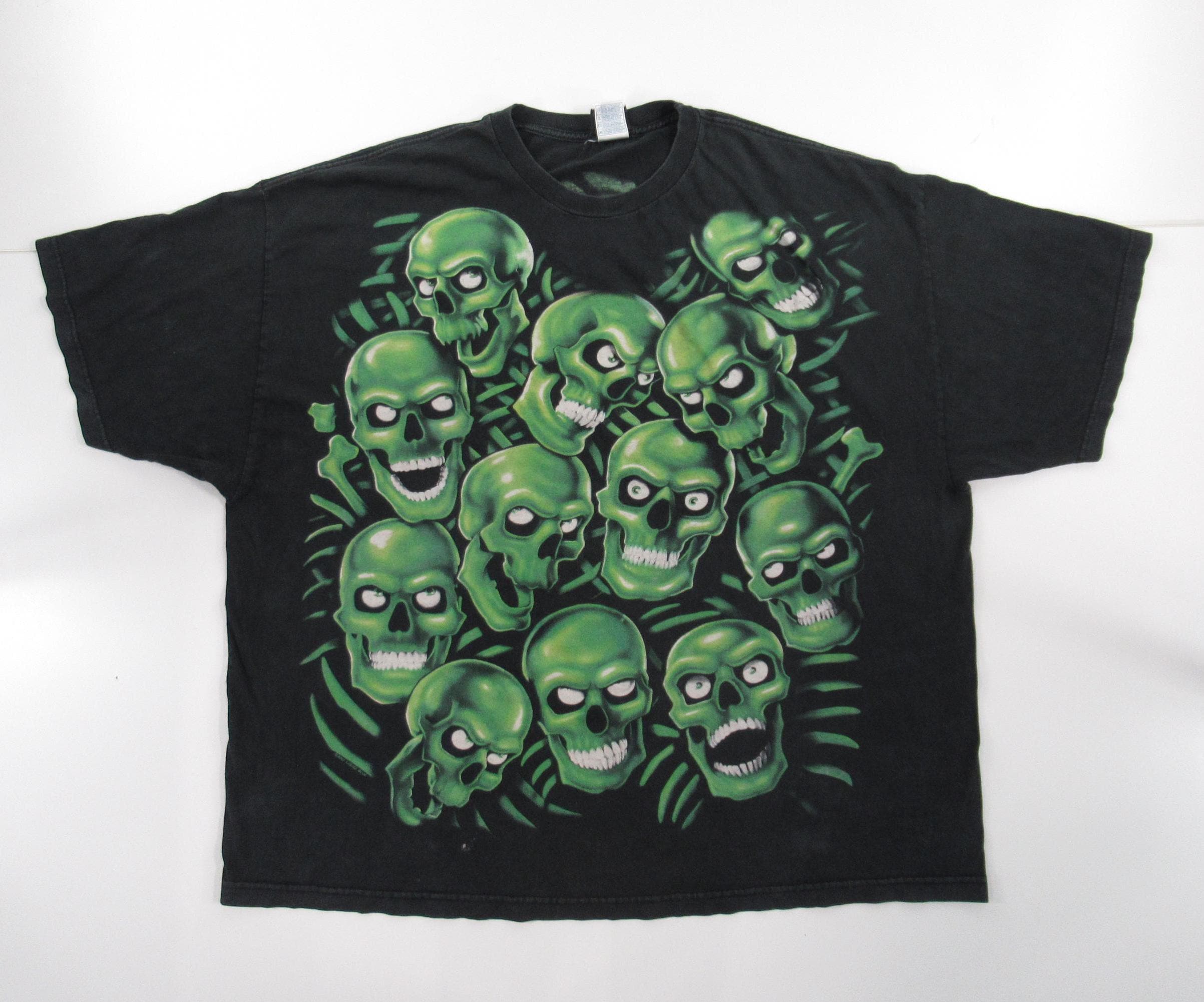 Y2K 2001 Liquid Blue Skull Pile Juicy J 