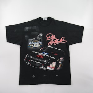 Vintage 90s Chase NASCAR Dale Earnhardt Brickyard 400 All Over Print T-Shirt Size XL #VT27
