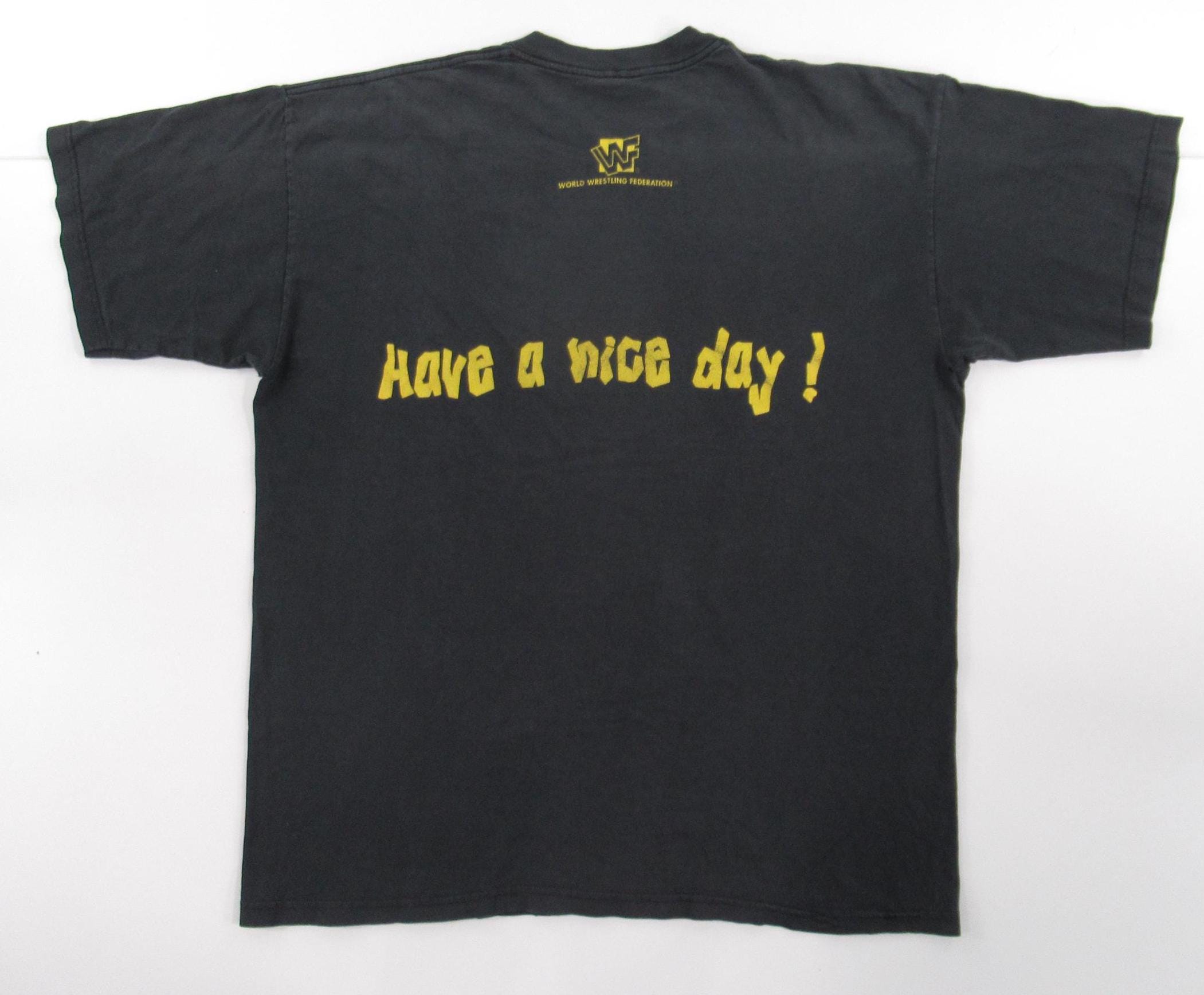 1996 MANKIND HAVE A NICE DAY！ WWF Tシャツ Vintage Mankind Rules 