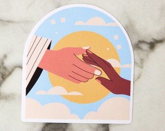 Jesus Sticker, Jesus Decal, Jesus Loves You Sticker, WATERPROOF VINYL STICKER