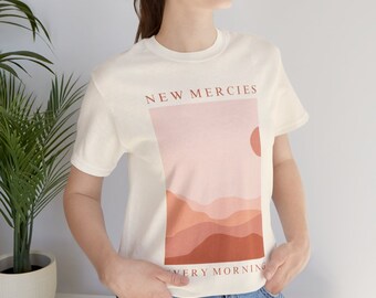 New Mercies Shirt, Boho Christian Shirt, New Every Morning, Bible Verse T-shirt, Christian T-Shirt,