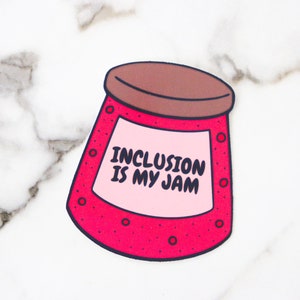 Inklusion ist mein Jam Aufkleber, SPED Teach Geschenk, Inklusive Aufkleber, WASSERDICHTER VINYL Aufkleber