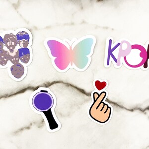 BTS Sticker pack, Korean Stickers, KPOP Stickers, BTS Merch, Kpop Merch, Waterproof Dicut Stickers