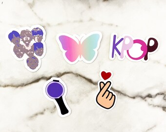 BTS Sticker pack, Korean Stickers, KPOP Stickers, BTS Merch, Kpop Merch, Waterproof Dicut Stickers