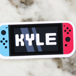 Adesivo Nintendo Switch con nome personalizzato, adesivo Nintendo Switch, adesivo Nintendo, ADESIVO IN VINILE IMPERMEABILE