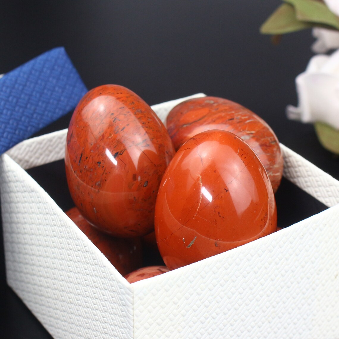 2 inches Natural Gemstone Carved Eggs Crystal Quartz Healing Etsy