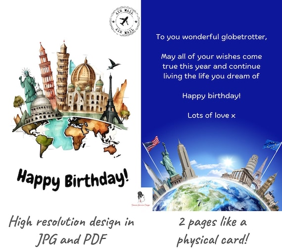 Happy Birthday Statue Greeting Card Happy Birthday Statue Greeting Card