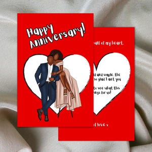 Para o parceiro: Cartão romântico branco vermelho aniversário cartão especial amante cartão preto casal para entes queridos, presente perfeito