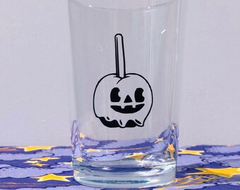 Poisen Apple, Drinking Glass, Autumn, Fall Decor, Home Decor, Christmas Gifts, Drink Ware, Pumpkin, Witch, Vinyl Stickers, Birthday Gift