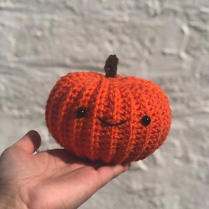 Halloween, Crochet, pumpkins, Fall decor, Handmade, pumpkin decor, unique gift, witchy cottage core, birthday, amigurumi plush squish plush image 10