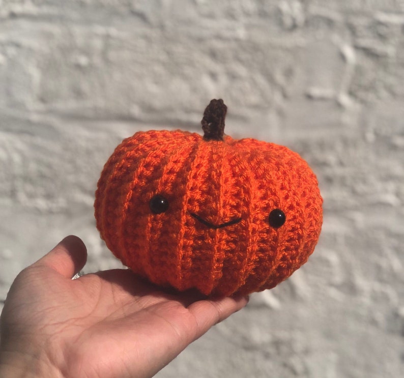 Halloween, Crochet, pumpkins, Fall decor, Handmade, pumpkin decor, unique gift, witchy cottage core, birthday, amigurumi plush squish plush image 10