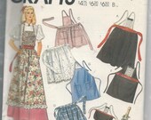 Vintage ungeschnitten McCalls 2293 Misses und Herren Schürzen eine Größe