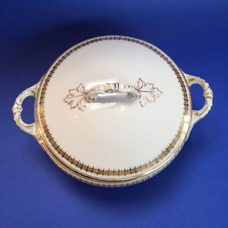 Limoges Elite Works 8 China Covered Casserole Serving Bowl Vintage France