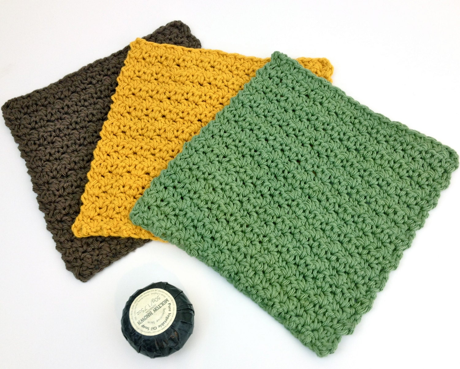 Cotton Dsh Cloths, 100% Cotton Hand Kntted Wash Cloths, Gft For Her - View #9