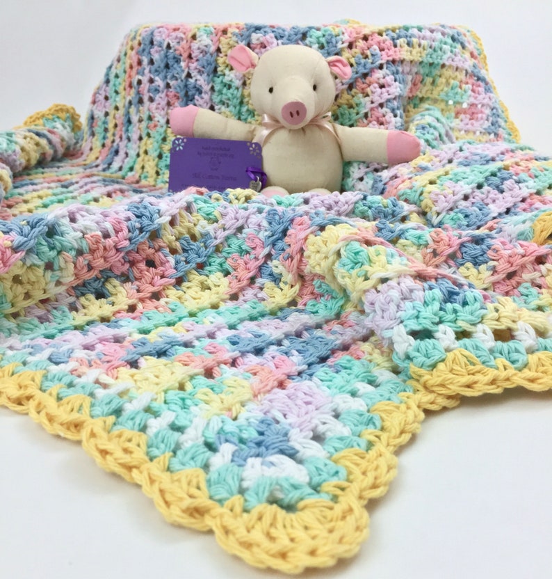 rainbow receiving blanket