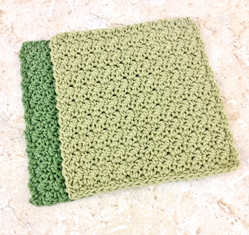 Olive Green Dishcloths Crochet Wash Cloths Sage Green Dish Etsy
