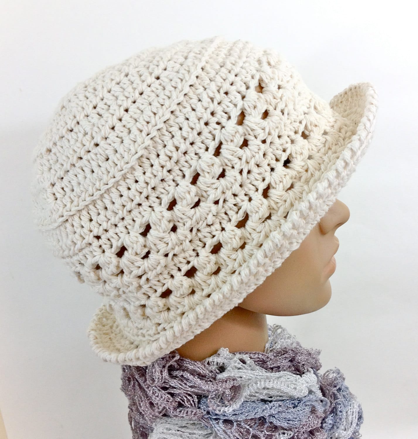 NWT Elegant White Cloche Hat with Textured Design Ivory Cloche Hat - Etsy main image 2