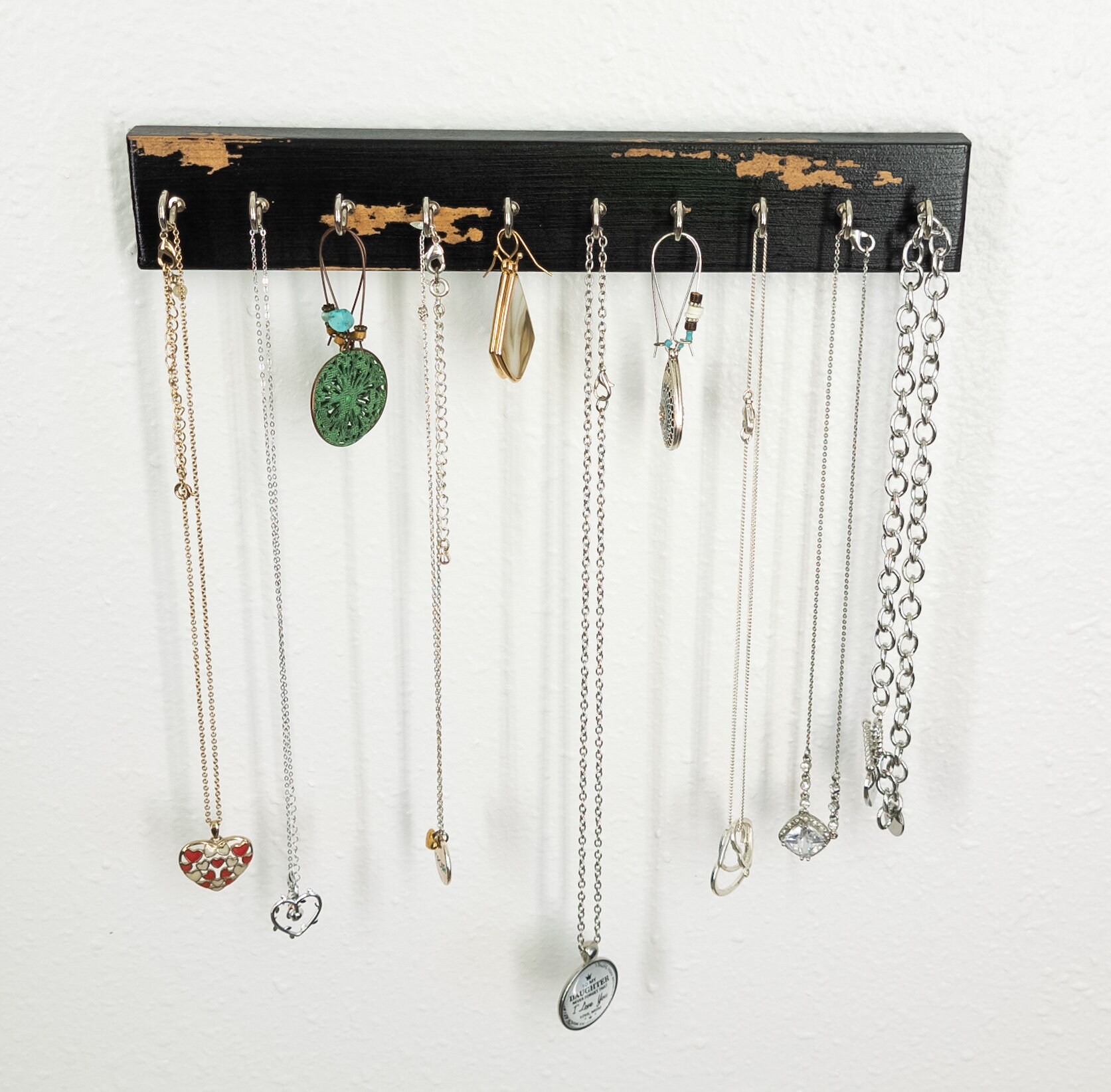 Wall Mounted Necklace Organizer Will Untangle Any Necklace