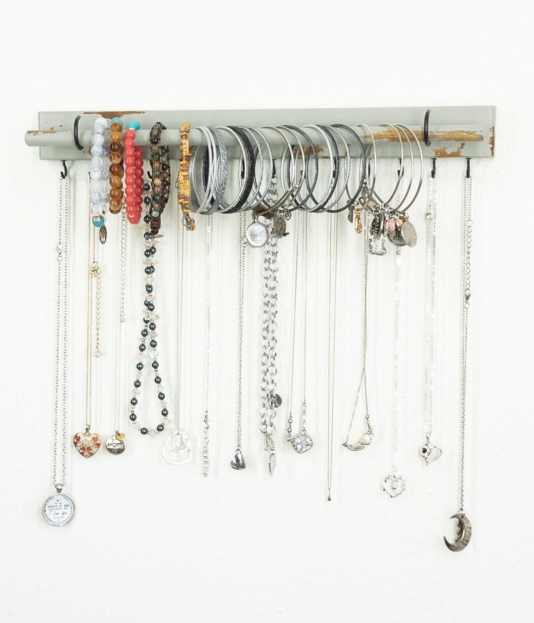 Wall Necklace Hanger Jewelry Organizer Necklace Holder Etsy