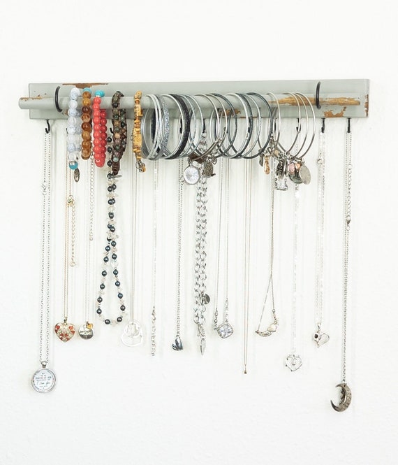 Wall Necklace Hanger Jewelry Organizer Necklace Holder Bracelet Holder Bar,  Jewelry Holder Jewelry Display Necklace Hanger, Minimalist Decor 