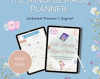 Mindful Magic Planner – ongedateerde Witchy iPad-planner voor eenvoudige dagelijkse planning