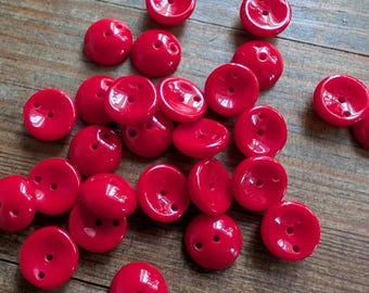 Felle lippenstiftrode tsjechische glazen spaarkralen