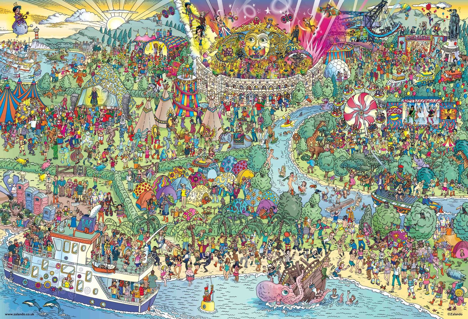 Festival Wheres Waldo 35 Poster Etsy