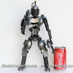 One-Of-A-Kind Gift, Fet soldier Scrap metal sculpture, Birthday Gift for dad, Graduation day gift, gift for son, Wow Halloween Gifts for Dad