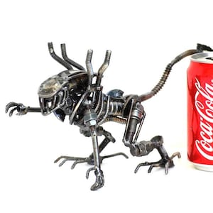 Alien Scrap metal sculpture, One-Of-A-Kind Gift Idea, Gift for Anniversary, Birthday Gift, Cool Gift for Son, Wow Labor day Gift for Dad