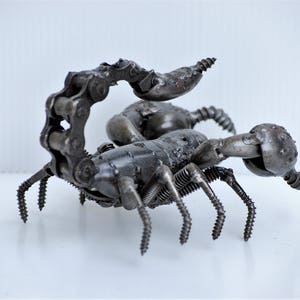 Scorpion Scrap Metal Sculpture, Gift For Anniversary, Birthday Gifts For Son, Best Graduation gift for son, gift for dad, gift for mother image 5