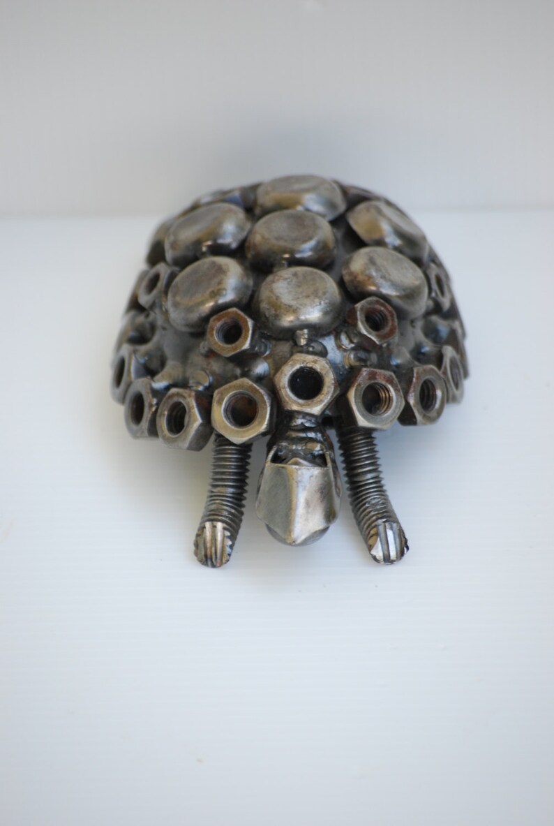 Turtle Scrap Metal Sculpture, Gift For Anniversary, Surprised Birthday gift, Best Wedding Gifts, Cool Mother day gifts, Cool gift for dad image 4