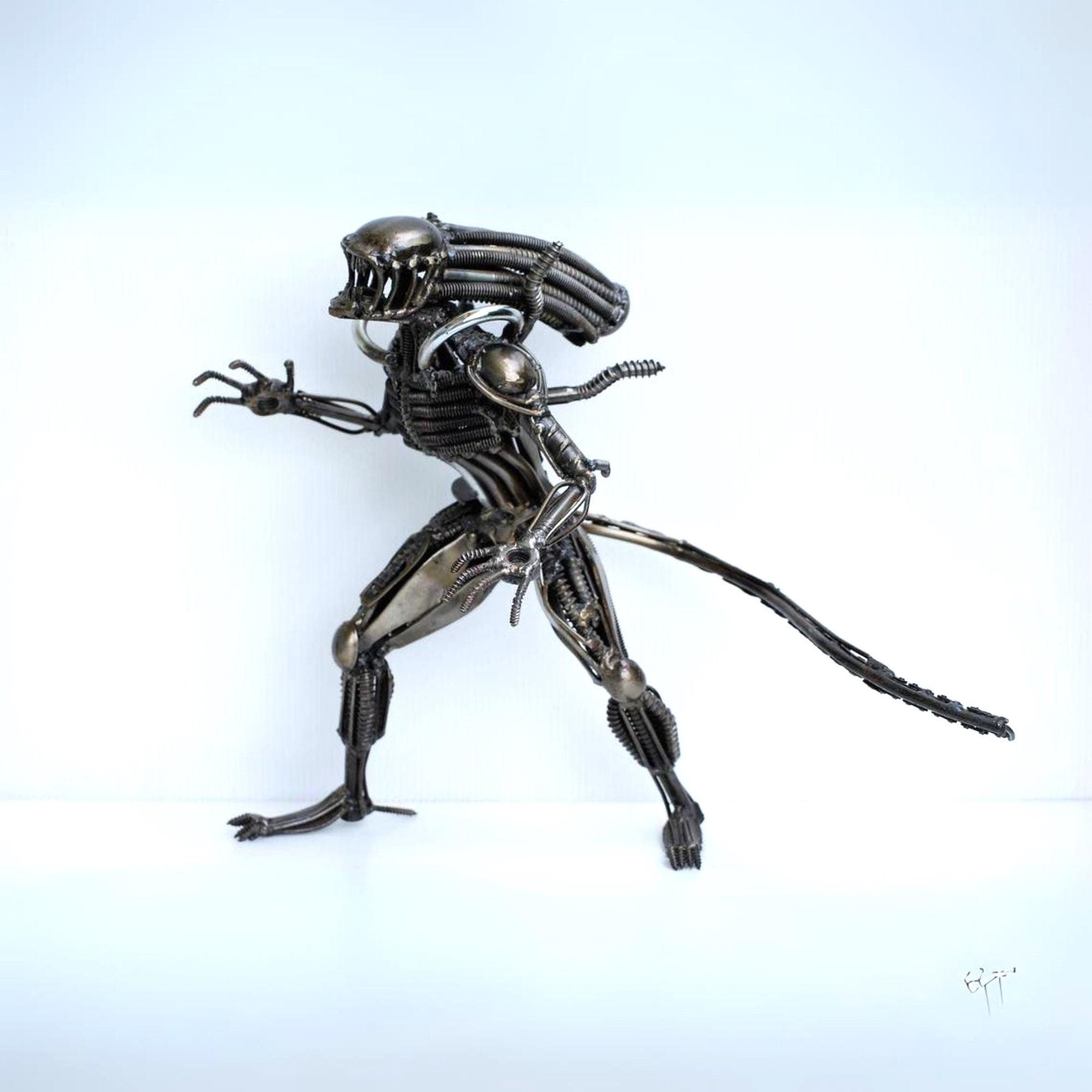 Alien Xenomorph Scrap Metal Sculpture, Gift for Iron Anniversary, Gift for  Him, Wow Gift for Son, Birthday Gift, Cool Gift for Father Day - Etsy