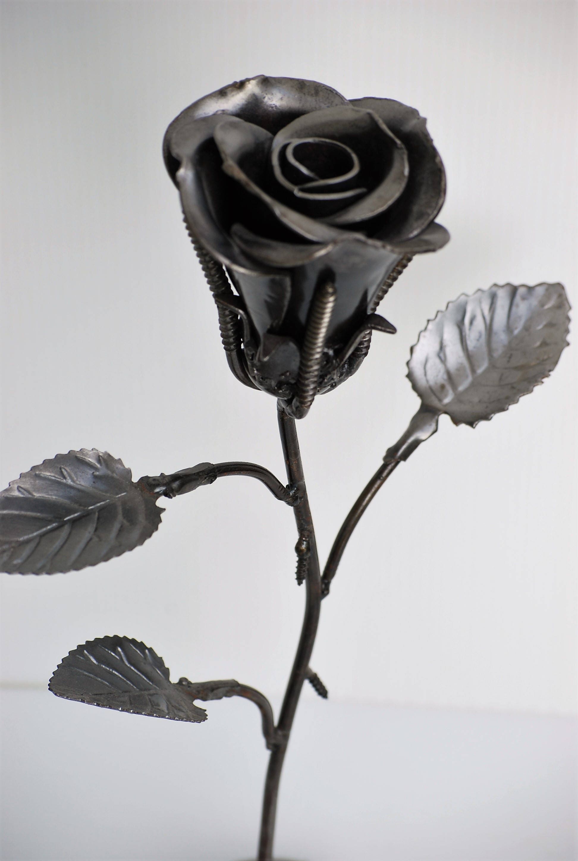 METAL SCULPTURE Rose Gift For Her Model Recycled Handmade Art Etsy