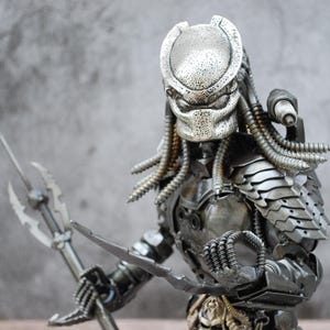 Scrap Metal Predator Sculpture, Handmade Recycled Steel Art, Unique ...